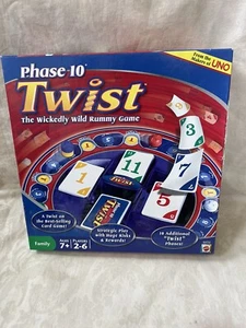 Phase 10 Twist Game Family A Wickedly Wild Rummy Game 2010 Complete Excellent - Picture 1 of 4