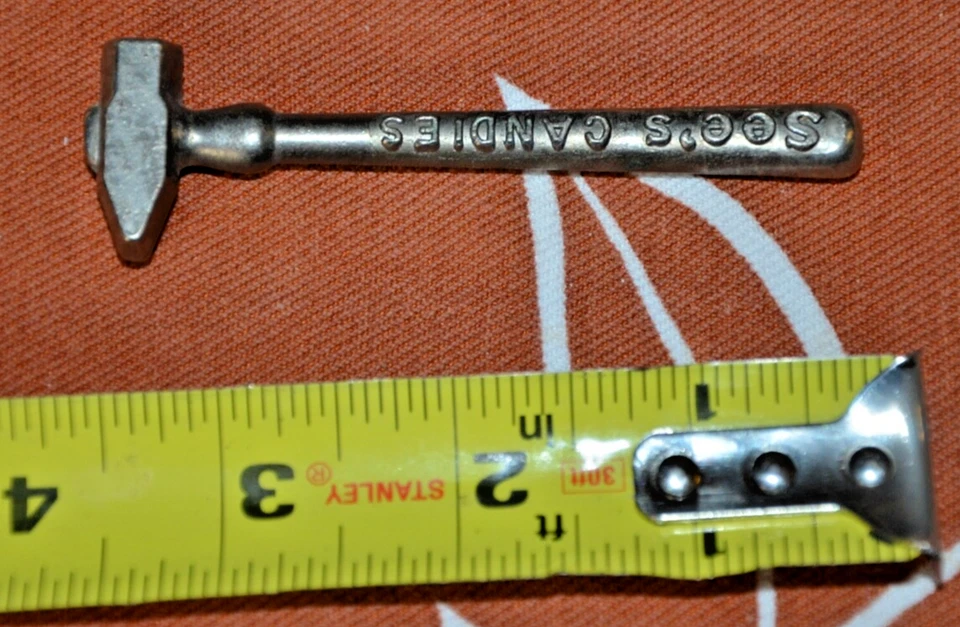 Publicidad de martillos de caramelo miniatura See’s Candies vintage de los años 30 Foto 1 de 1