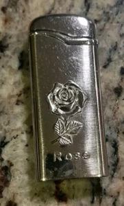 Vintage Lighter Roses & Rose Spelled Out~ Butane Sparks When Pushed ~ No Fluid - Picture 1 of 4