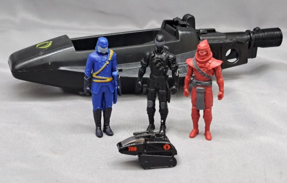 G.I. Figuras Joe Cobra Commander Red Ninja Snake Eyes + Cobra Mamba Foto 1 de 4
