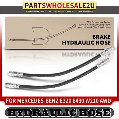 Manguera hidráulica de freno interior delantero derecho y derecho 2 piezas para Mercedes-Benz E320 E430 AWD Foto 1 de 4