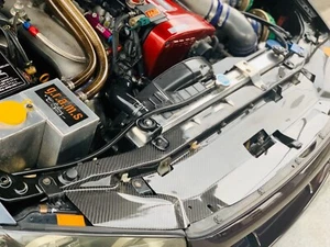 CARBON Radiator Cooling Panel for Nissan Skyline R34 GT-R v9 - Picture 1 of 9