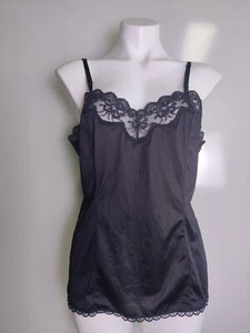 Vintage Esteem For Sheer Comfort Medium USA NWOT Black Nylon Sexy Lace  - Picture 1 of 11