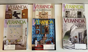 Veranda Magazine Lot 2018, 2021 Lifestyle Home Decor Fashion - Picture 1 of 4