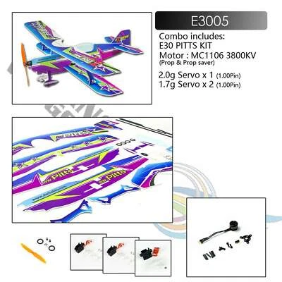 Micro Outdoor Foam Sport 3D Biplane 450mm Wingspan Lightest RC Plane Model Hobby - Image 1 of 4