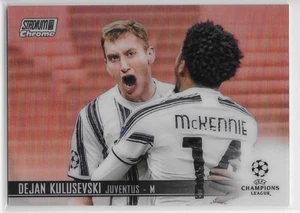 2020-21 STADIUM CLUB CHROME UEFA CHAMPIONS LEAGUE REFRACTOR Dejan Kulusevski #14 - Picture 1 of 1