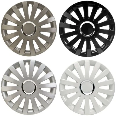 Radkappen 13 - 17 Zoll schwarz silber weiss Radzierblenden VERSANDKOSTENFREI - Bild 1 von 4