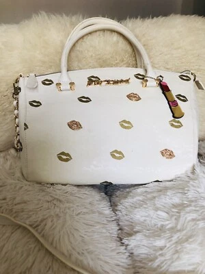 Bolso de mano Betsey Johnson blanco besos Foto 1 de 4