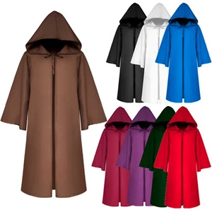 Kids Unisex Robe Role Play Hooded Cloak Wizard Cape Fancy Dress Cosplay Cloak - Picture 1 of 72