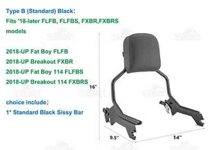 HOLDFAST For 18-24 FLFB FLFBS FXBR FXBRS Sissy Bar Backrest Docking Hardware - Picture 1 of 8