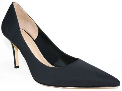 Zapatos de salón Via Spiga para mujer Cloe punta negra textil talla 6 M Foto 1 de 4