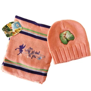 Fairy Tinker Bell Orange Hat and Scarf Set 51cm - Picture 1 of 3