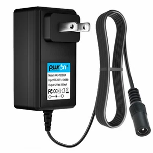PwrON 12V 1A Adattatore DC Caricatore per 5,5mmx2,1mm Connettore Femmina Punta Alimentazione Alimentatore - Foto 1 di 6