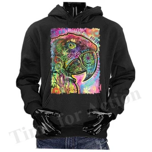 Nahaufnahme Papagei Tiere Haustier lustiger Witz Humor humorvolle Grafik Hoodie - Bild 1 von 9