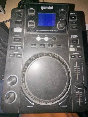 Gemini CDJ 300 Professional Media Player Used tested For Power Includes Manual - - Image 1 of 4