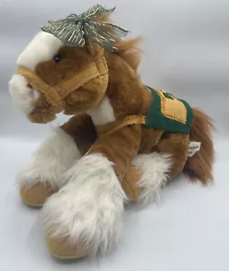 Commonwealth Pony Horse Brown Christmas Plush Harness Saddle Holidays Bow 2002 - Picture 1 of 12