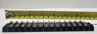 14 Position Dual Row Screw Terminal Strip Block - Image 1 of 4