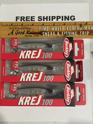 LOTE DE 3 Berkley KREJ 100 100 mm 1/2 oz FFS Optimizado AZUL VAPER OB COLOR NIPS Foto 1 de 3