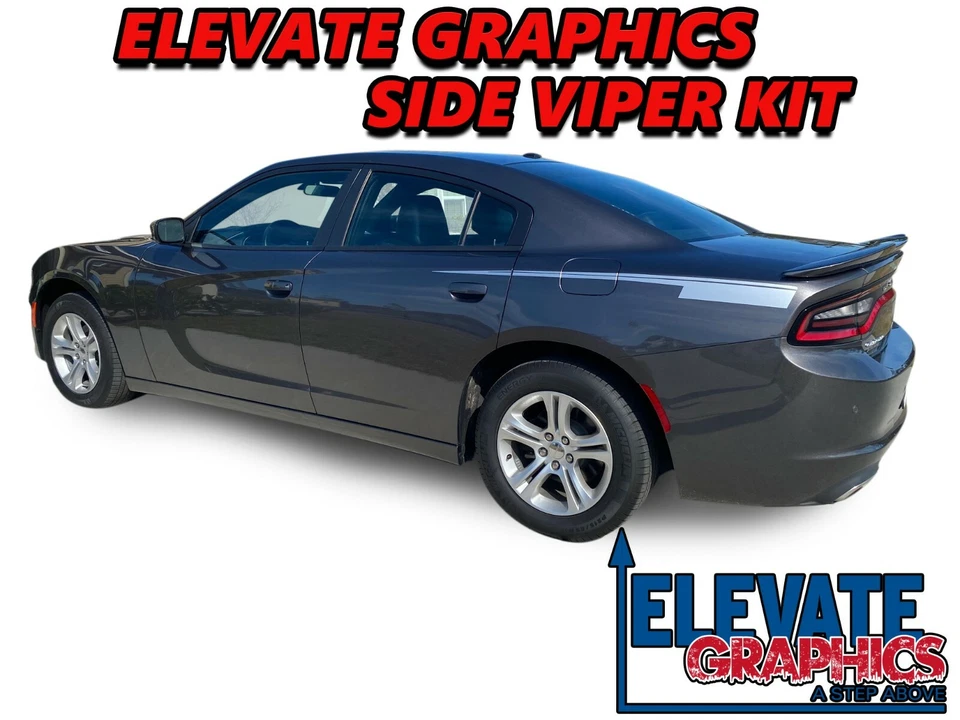 Fits Dodge Charger Graphics Side Viper Vinyl Stripes 3m Decals Sticker 2015-2023 - Изображение 1 из 4