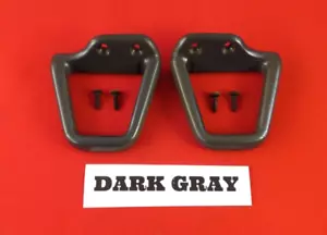 1993-2002 Camaro Firebird Trans Am Seat Belt Guide Holder Set DARK GRAY OEM - Picture 1 of 4