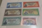 Set Palestine 6 Banknotes Printed on smooth paper and gelatin , copy, not real. 