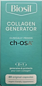 BioSil ch-OSA Advanced Collagen Generator 60 Veg Caps for Hair Skin Nails FRESH - Picture 1 of 5