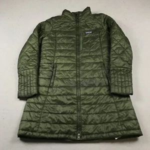 Chaqueta Patagonia Mujer Mediana Verde Radalie Parka Puffer Cremallera Completa Larga Invierno - Imagen 1 de 12