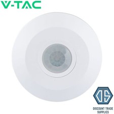 V-TAC Ceiling-Mount Motion Detector 360° White IP20 1 Pc 5086