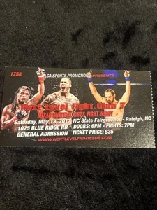 Next Level Fight Club Ticket Stub May 13 2017 - Picture 1 of 10