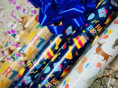 Wrapping Paper Rolls Assorted Gift Wrap Papyrus Celebrate It Hallmark Birthday - Image 1 of 4