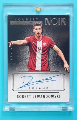 2016-17 Panini Noir Poland Robert Lewandowski Auto 51/99 - Image 1 of 2