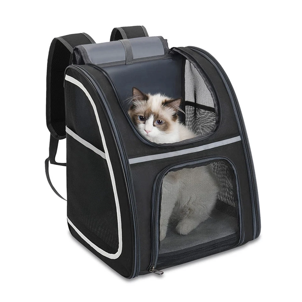Katzenrucksack Haustier Rucksack kleine Katzen Sicherheitsgurte Tragetasche - Bild 1 von 4
