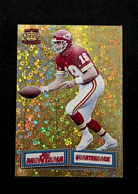 Joe Montana 1994 Pacific Crown Collection Marquee Prism GOLD #20 HOF - Image 1 of 2