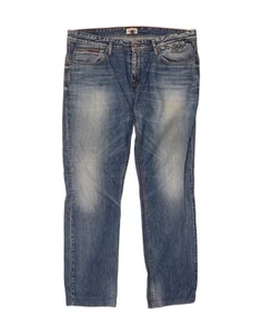 TOMMY HILFIGER Mens Straight Jeans W38 L34 Blue BS08 - Picture 1 of 3