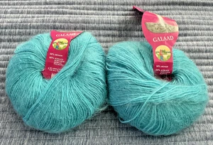 Lane Borgosesia Galaad Italia filato vintage 2 palline turchese mohair acrilico - Foto 1 di 4