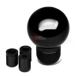 BOLA REDONDA DE ALUMINIO NEGRA ESTILO TIPO R MANUAL 5/6 VELOCIDADES PALO CAMBIO PERILLA - Imagen 1 de 5