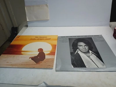 (1) Pre-owned Lot Of 2  Neil Diamond Vinyl Records All Being Sold Untested As Is - Image 1 of 4