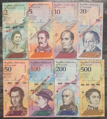 VENEZUELA, 2 a 500 Bolivares Soberanos, Set de Especímenes 2018, UNC - Image 1 of 2