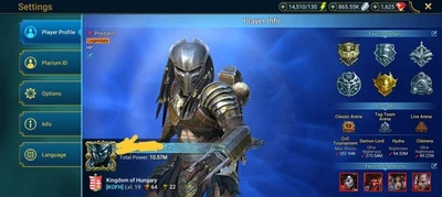 Raid Shadow Legends 12.Million PP 4 Mythical& predator  - Image 1 of 4