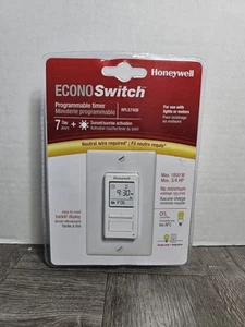HONEYWELL HOME RPLS740B1008/U 120V 7-DAY PROGRAMMABLE IN/OUTDOOR SWITCH TIMER - Picture 1 of 2
