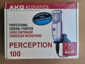 AKG Perception 100 Professional Studio Condenser Microphone Gray Mic New - Picture 1 of 4