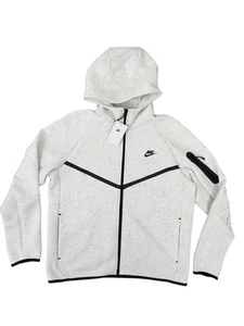 Nike Original Tech Fleece Windrunner Hoodie Birch Heather HV0949 051 Men's Large - Picture 1 of 12