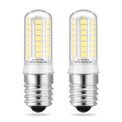 E17 LED Microwave Stove Light Bulbs 6000K Daylight 40W Equivalent Non-Dimmabl... - Image 1 of 4