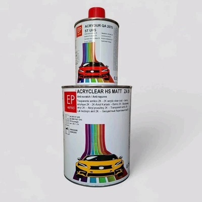EP VERNICI ZA09 VERNICE TRASPARENTE OPACO 2K HS ANTIGRAFFIO MATT DA 1LT - Immagine 1 di 4