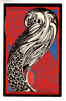 The BYrdS-MobY Grape BG57 BiLL Graham WinterLand FiLLmore 1st 1967 PoStcard - Image 1 of 2