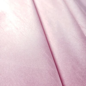 ICE PINK WHITR FAUX SILK POLY DUPIONI FABRIC DRESS DRAPERY 58" BY THE YARD - Picture 1 of 6
