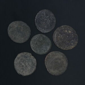 Ancient Coins Roman Artifacts Figural Mixed Lot of 6 B7300