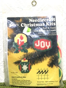 Vintage Ornament Needlecraft Christmas Kit Mi-Bryn 1982 Plastic Canvas Kit Kelly - Picture 1 of 5