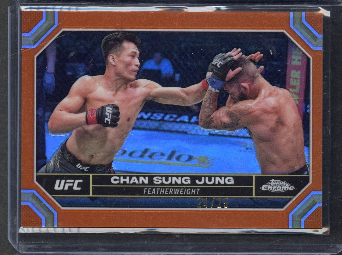 2024 Topps Chrome UFC Chan Sung Jung Orange Refractor /25