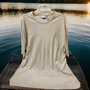 Camicia/maglione leggero Concepts By Claiborne uomo XXL maglia panna usato in ottime condizioni - Foto 1 di 4